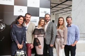 Kelly Frei, Gustavo Binotto, Michele Censi, Fabricio Censi, Fabiana Venturin e Marcelo Venturin - Foto Nattan Carvalho