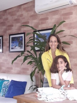 Letícia Almeida contou com o apoio da filha Betina Almeida Fonseca durante a produção - Foto Divulgação