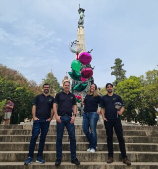 João Vitor Tavares, Carlos Novaes, Leonor Moura e Rodrigo Johannpeter - créditos LS8 Consultoria de Imprensa